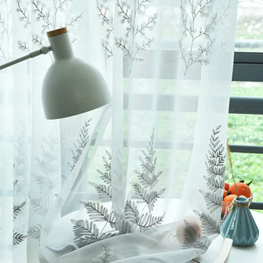 Современная Европейская Рождественская занавеска вышитая елка s для гостиной