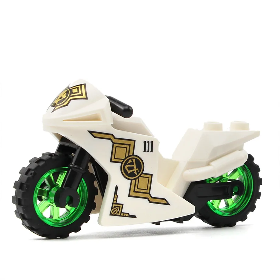 8pcs/set MOC Motorcycle Building Blocks Accessories Mount Motor Car Bricks Model Kits DIY Toys Kids Educational | Игрушки и хобби