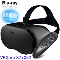 virtual reality 3d vr headset smart glasses helmet for smartphones cell phone mobile 7 inches lenses binoculars with controllers