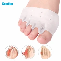 2pcs silicone gel toe separator spacers feet callus blisters pain relief forefoot pads foot correction insoles protector