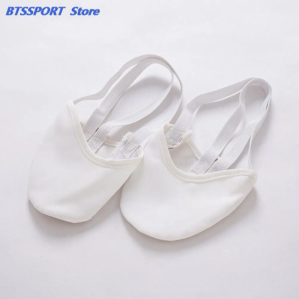 Балетные туфли из искусственной кожи с полуподошвой танцевальные тапочки для