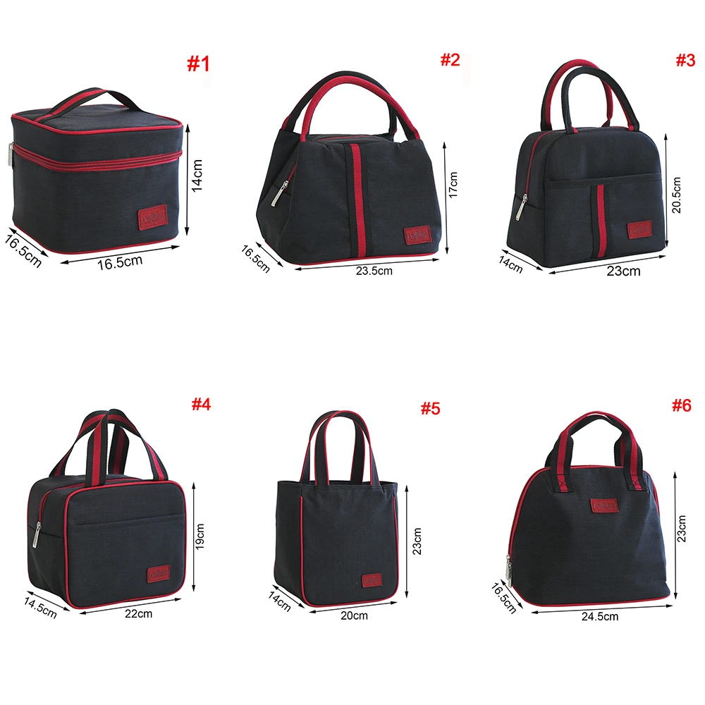 

1PC Oxford Cloth Thermal Lunch Bag Portable Insulated Cooler Bento Tote Family Travel Picnic Fruit Food Box Fresh Organizer Bag