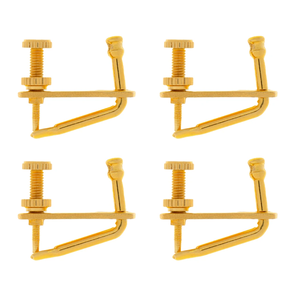 

4Pcs Violin Fine Tuners Violin String Adjusters Replacement For 4/4 3/4 Violins