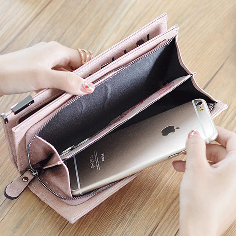 Роскошный кошелек из искусственной кожи Женский Чехол-бумажник для iPhone 11 Pro XS Max 8 7