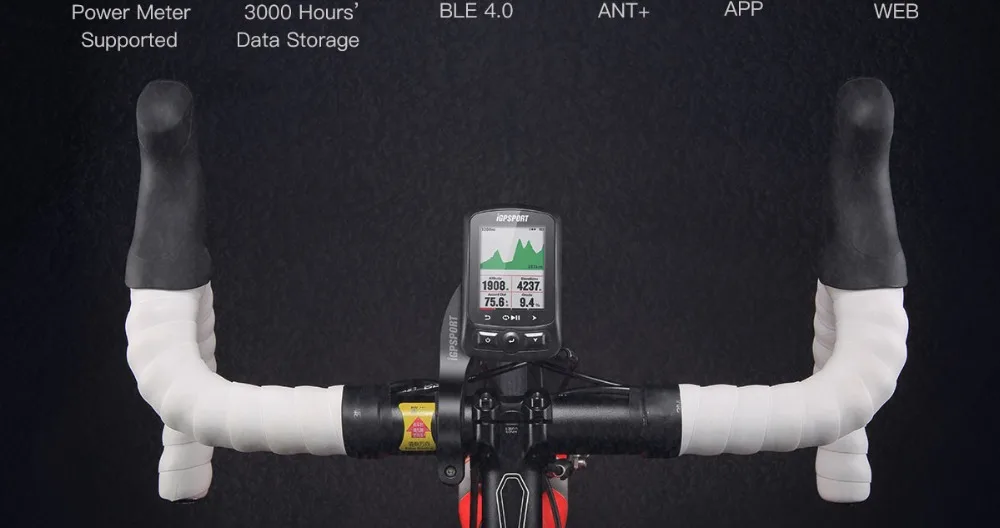HR60 с I gps портом IGS 618 Велокомпьютер gps Bluetooth ANT