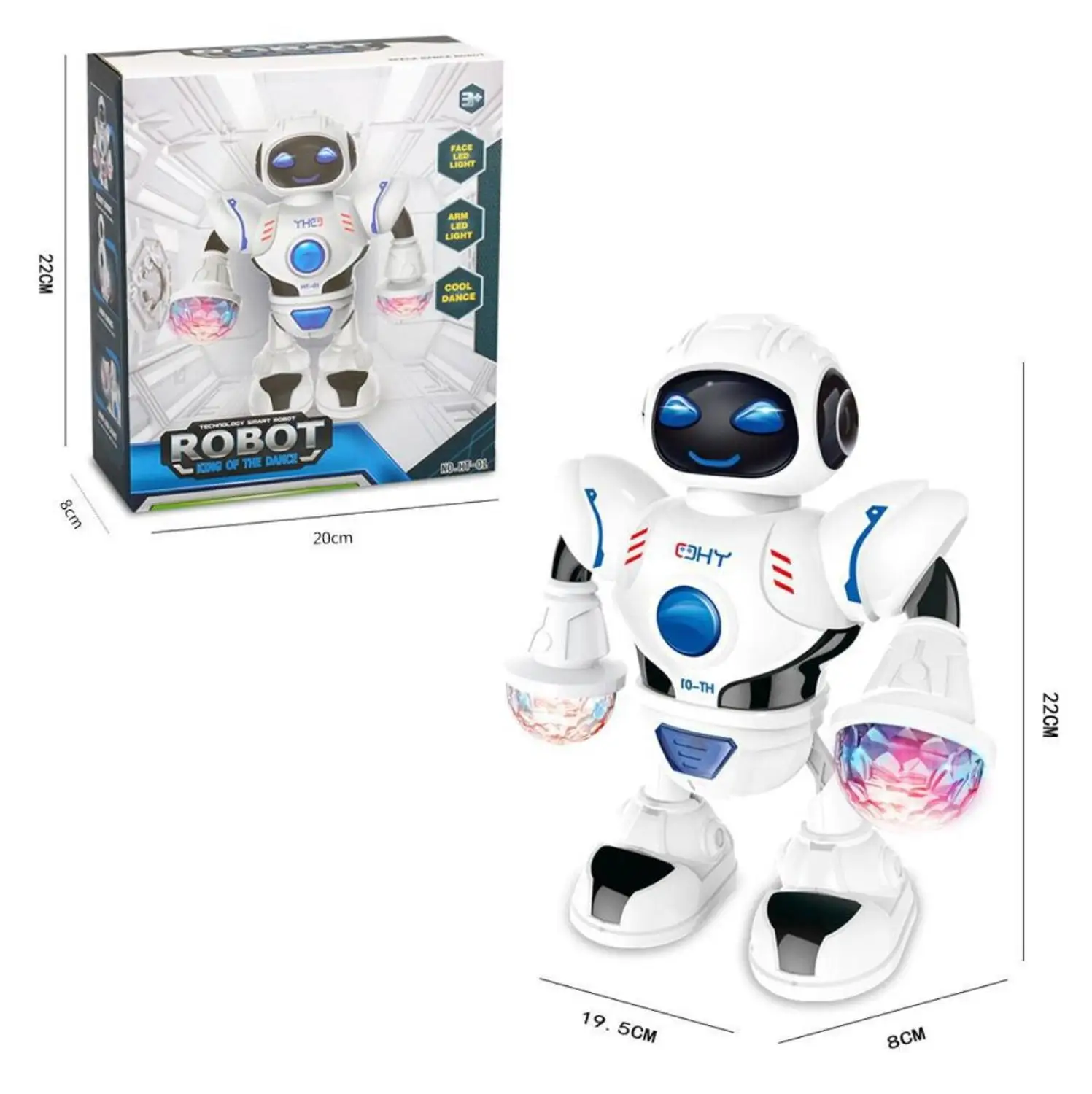 Новинка ослепительный космический музыкальный робот умный мини танцующий