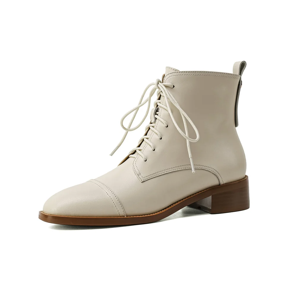 

SKLFGXZY Riding boots Genuine leather Female boots Women's boots Autumn and winter cowhide Women's shoes Size 34-43