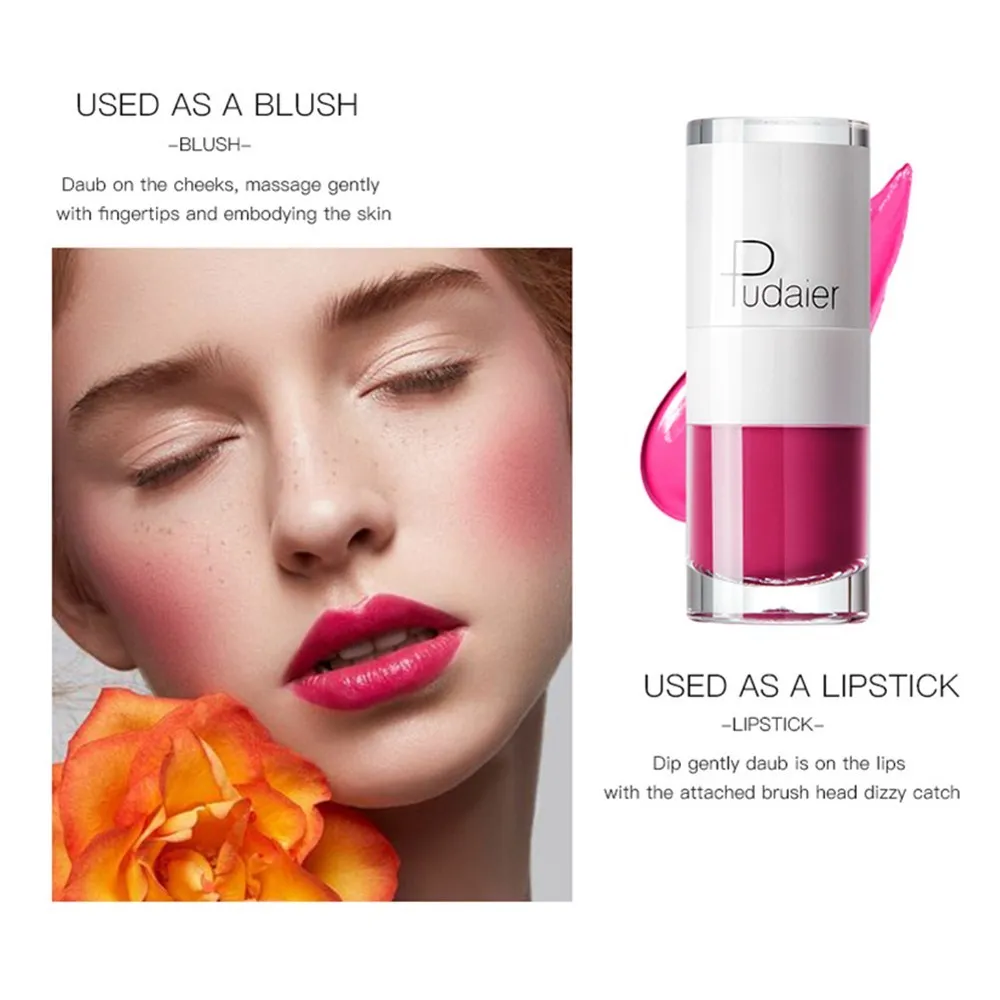 Водостойкая матовая помада Pudaier стойкая увлажняющая жидкая губная нюдовый блеск