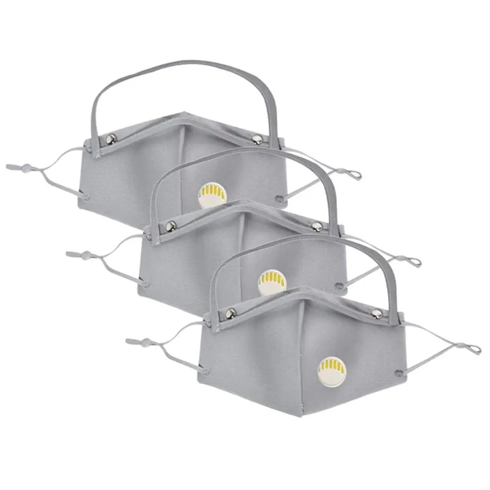 Маска для лица многоразовая Защитная со съемным выпуклым клапаном 3 шт. | Дом и сад