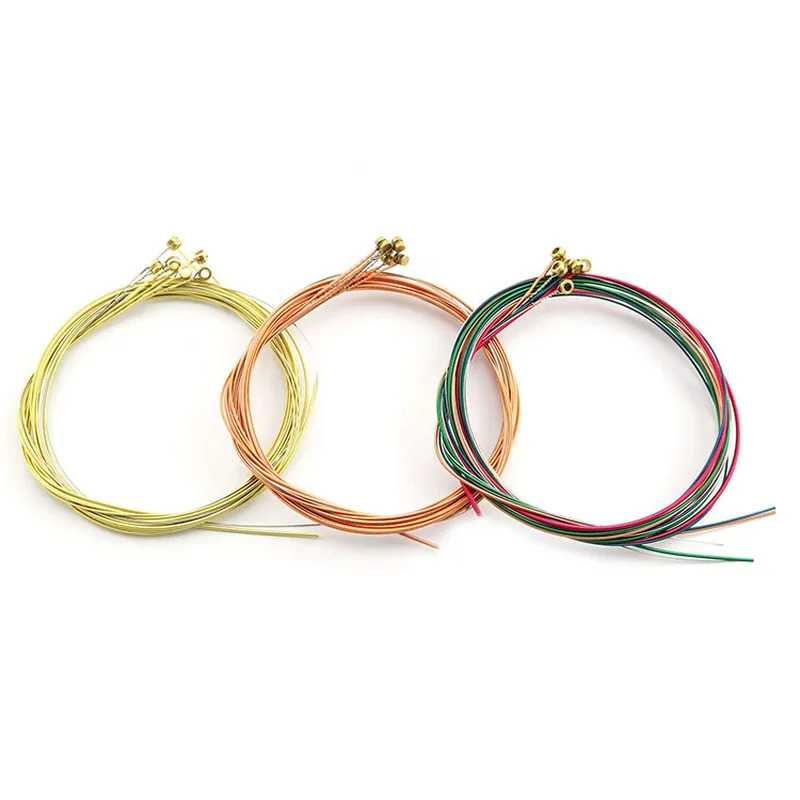 6 stücke elektrische bass bunte akustische gitarre string gauge stabile zubehör sound folk durable für musical instruments free global