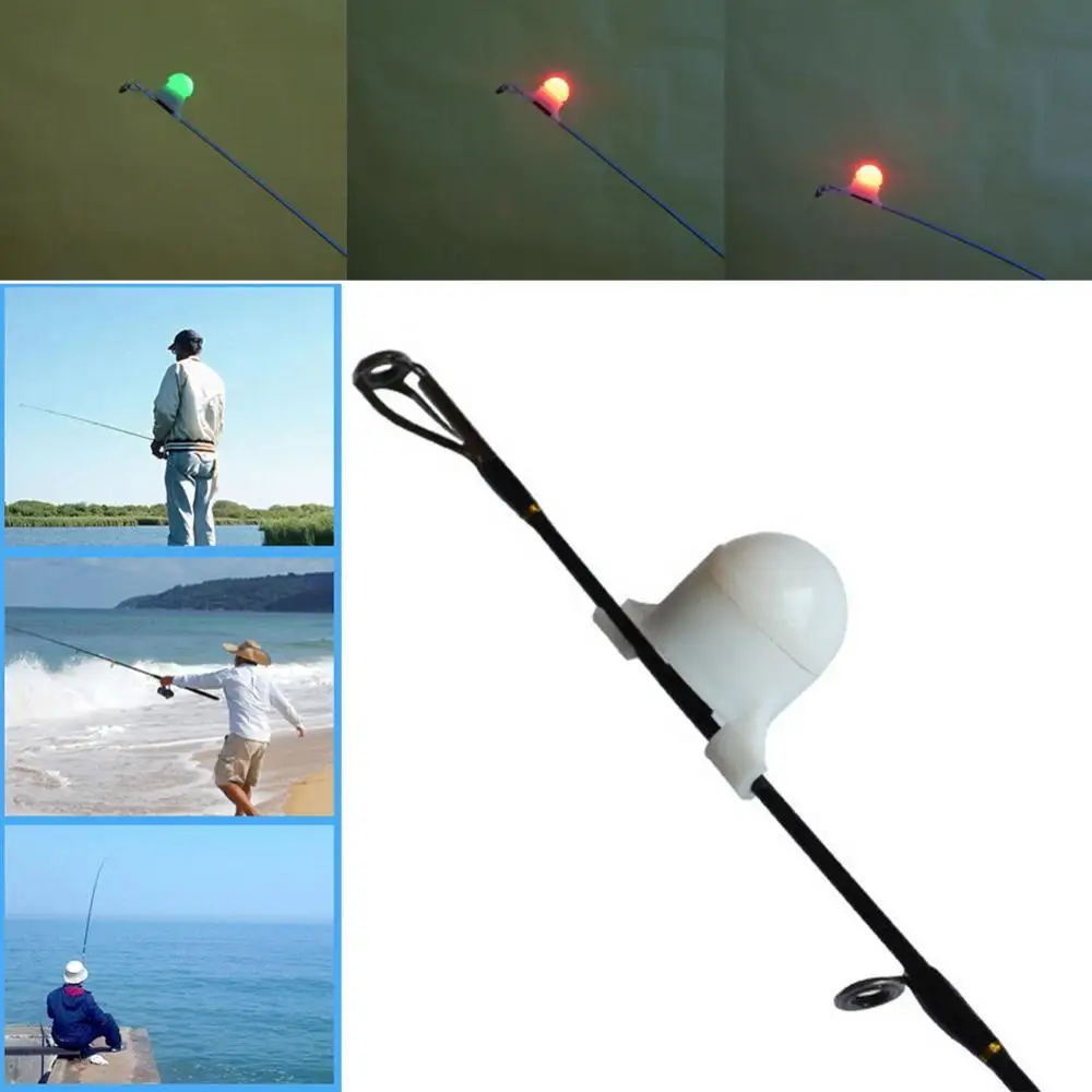 

40% Discounts Hot! Night Flashing LED Signal Light Rod Strike Alert Bell Fish Bite Sound Alarm