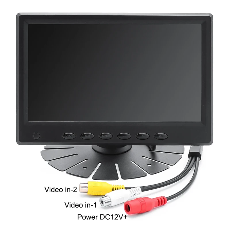 HD 7 дюймов 1024x600 ips экран AHD автомобильный CCTV видео монитор с 1280*960P Рыбий глаз объектив заднего вида обратный резервный AHD камера