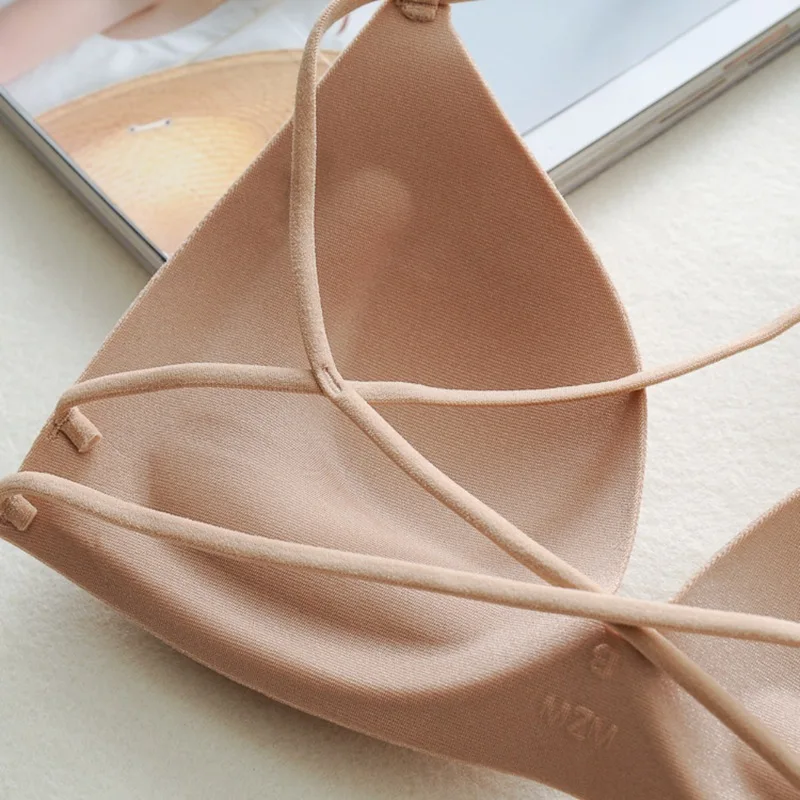 

Sexy Women Bras Underwear Padded Lingerie Stretch Wireless Push Up Bralette Top Sexy Cross Strap Women Casual