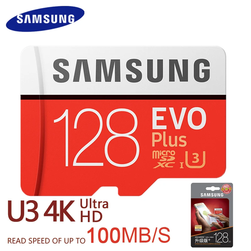Карта памяти Micro SD SAMSUNG EVO Plus C10 TF карта 32 Гб 64 128 ГБ 256 512 ГБ|Карты памяти| |