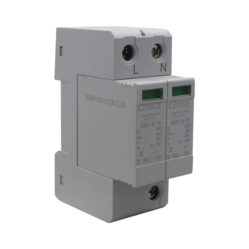 DC 2P PV SPD 1000V 500V 20KA ~ 4kA A grade lightning arrester power защита от перенапряжения с высокой токовой