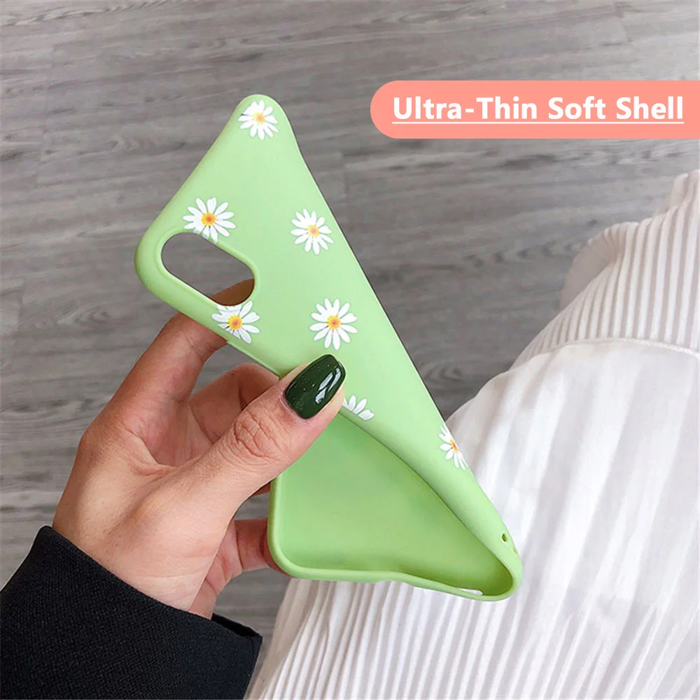

Luxury Flowers Silicone Shockproof Phone Case for Apple iPhone 11 Pro X XR XS Max 6 7 8 Plus 7plus Soft TPU Cover Coque