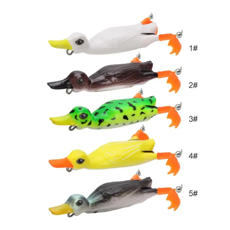 Topwater утка вниз мягкий на высоком каблуке 11 см 25 г рыболовные приманки шлепаясь