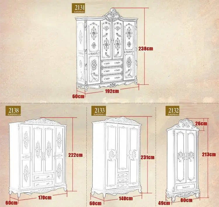 Madera деревянный шкаф Range Vetement для хранения кварто Европейский шкаф Mueble De Dormitorio мебель для спальни шкаф