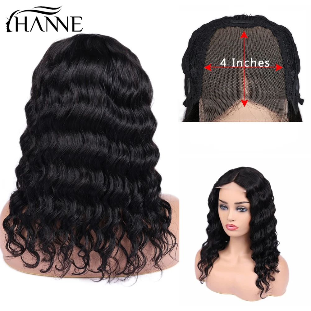 4*4 парики из натуральных волос на шнурках бесклеевая плотность 150% для женщин