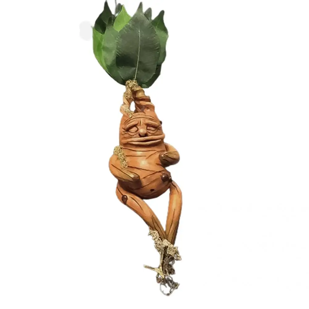 

Brown Decorative Delicate Cartoon Sculpture Art Figurine Fairy Plant Cartoon Art Sculpture Realistic Gardening Design
