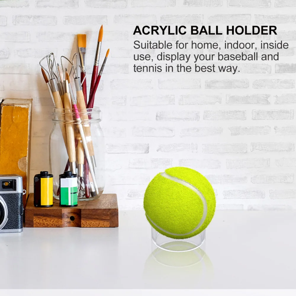 

Acrylic Holder Display Stand Baseball Tennis Display Rack for Home