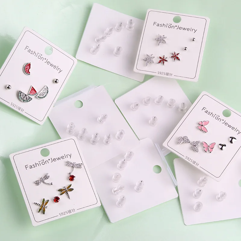 Женские серьги с кристаллами и бабочками из стерлингового серебра 925 пробы 21