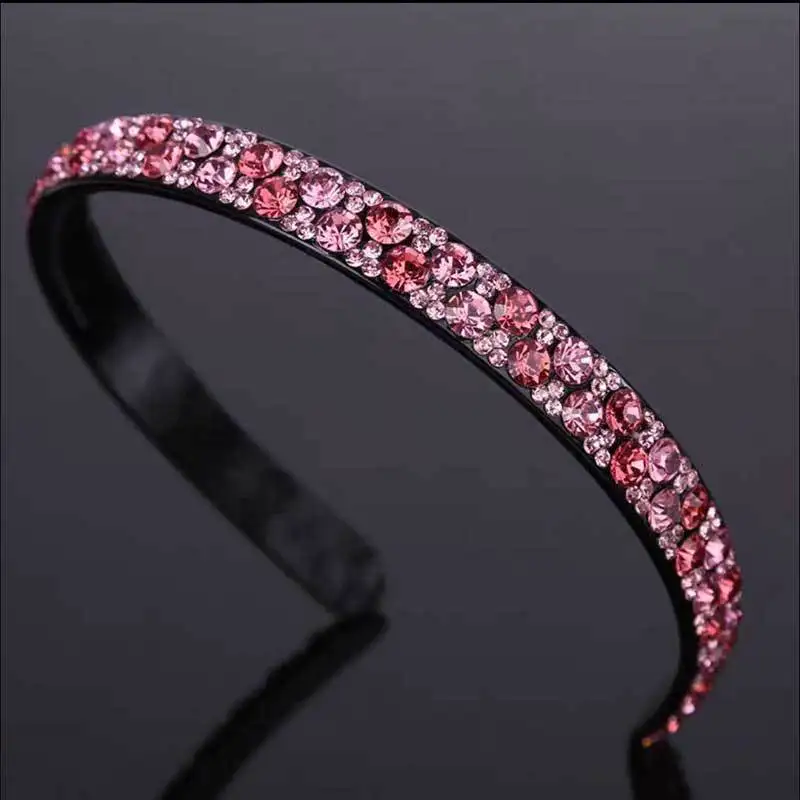 

2021 New Fashion Hairband Multilayer Hollow Woven Headband Braiding Device Double Bangs Hairstyle Rhinestone Braided Headwear