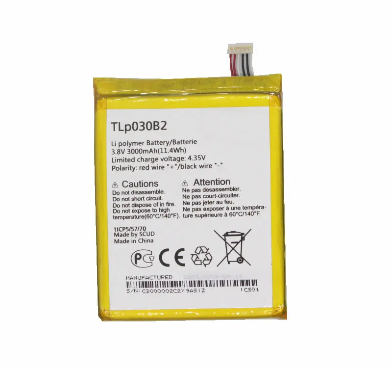 1x3000 мА/ч TLp030B1 TLp030B2 Батарея для Alcatel One Touch Flash 2 7049D мерцание/мигание 2017 поп S7 OT 7045 7045Y +