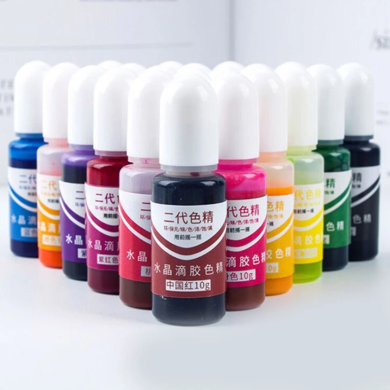 

24 Colors Crystal Epoxy Pigment UV Resin Dye DIY Jewelry Colorant Art Crafts Coloring Drying Color Mixing Liquid Making C7AE