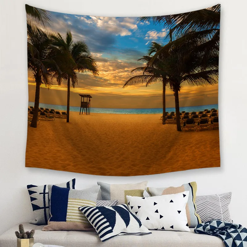 Пейзаж декоративные гобелены гобелен на стену Мандала богемский пейзаж