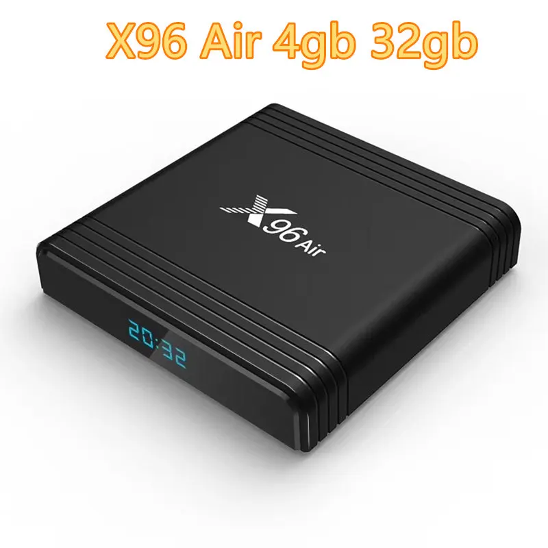 X96 Air 4gb 32gb X96 Air Tv Box Android 9,0 Bluetooth Amlogic S905x3 4 Гб 64 Гб Wifi 4k 8k 24fps Netflix Youtube HD Android 9 мини-приставка - Цвет: X96 Air 4gb 32gb