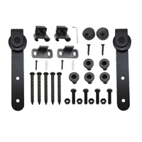 mini smooth silent sliding barn door roller track rail kit hardware cabinet hanging set with hex wrench hardware accessories