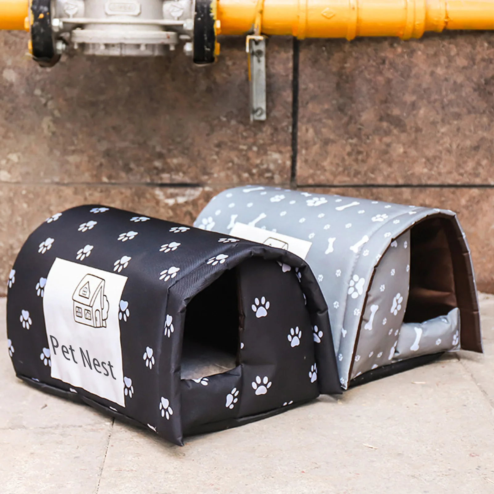 

Pet House Tool-free Assembly Waterproof Outdoor Cat Shelter For Small Dog Winter Warm Pad Mat For Pet