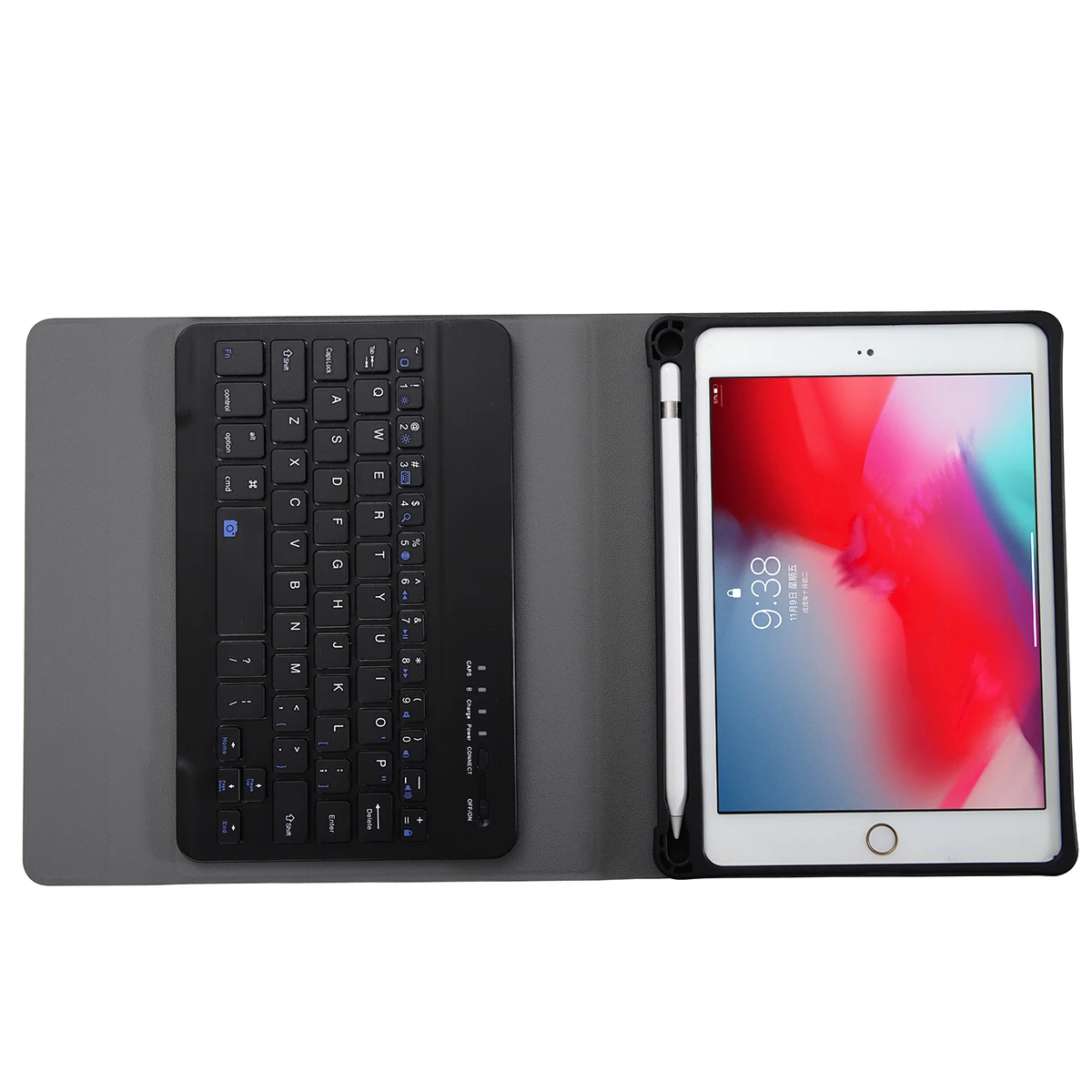 

Slim Removable Bluetooth Keyboard Case for iPad mini1 2 3 4 5 Keyboard Case with Pencil Slot for Apple iPad 7.9 inch