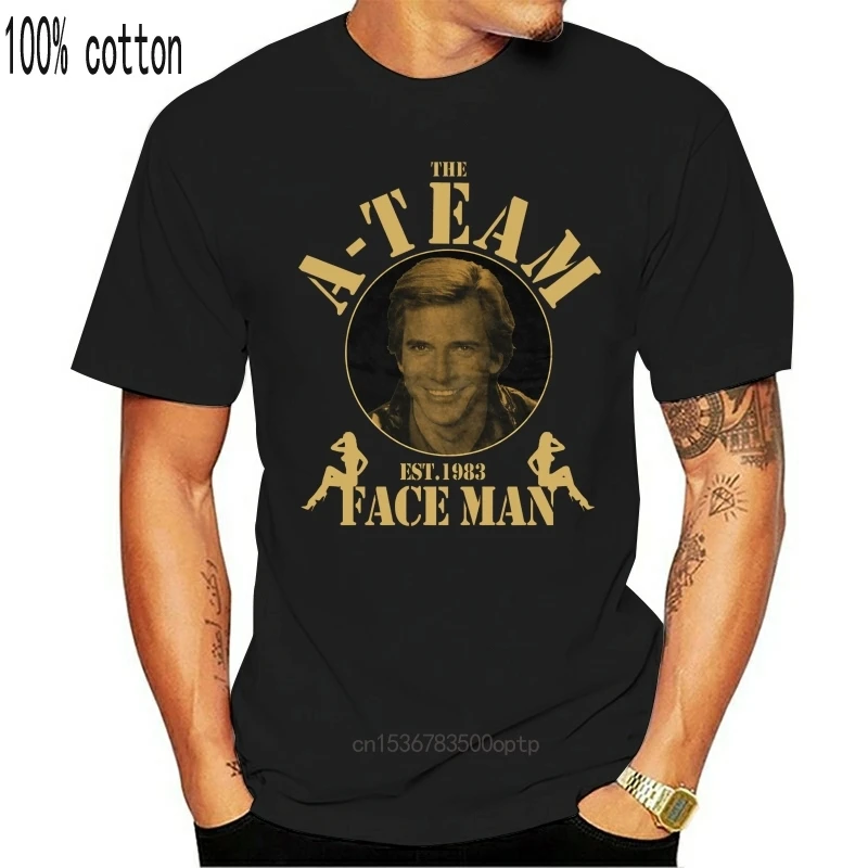 Футболка премиум-класса A-Team Face Man забавная телесерия фильм мистер т. Ганнибал