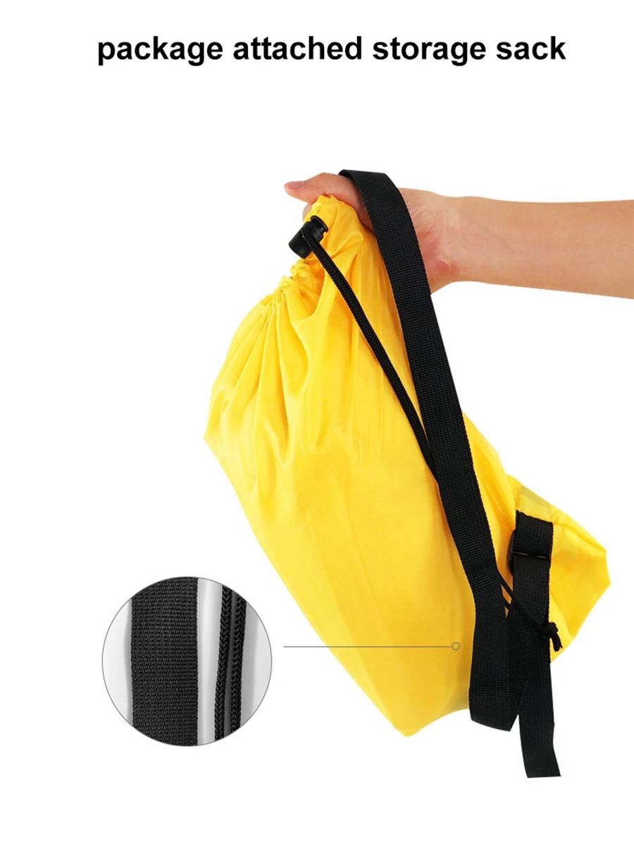 Надувной шезлонг воздушный диван легкий пляжный спальный мешок Воздушный Гамак