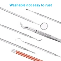 7 dental tools for cleaning teeth dental mirrorscraper hygiene kit tooth scaler dentist selection tool