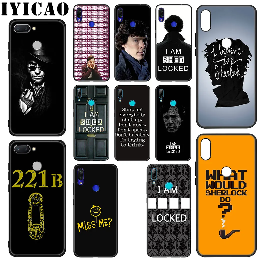 Мягкий чехол IYICAO Sherlock Benedict для Xiaomi Redmi Note 5 6 7 8 Pro 5A Prime 4 4X телефона | Мобильные