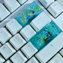 1PC DIY Resin Custom Keycaps Mechanical Keyboard ocean Small fresh and lovely Caps Cherry Mx Personalized Cartoon PBT Cap Game