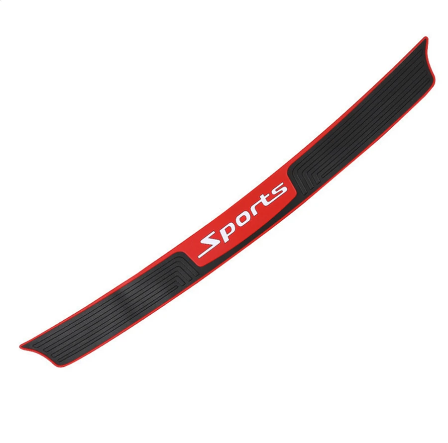 

Car Rear Rubber Bumper Protector Pad Trim Strip Trunk Sill Guard Scratch Cover