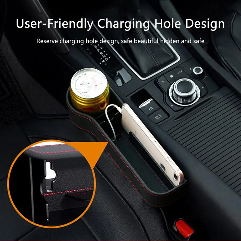 Автомобильный Органайзер ящик для хранения сиденья подстаканник мобильный