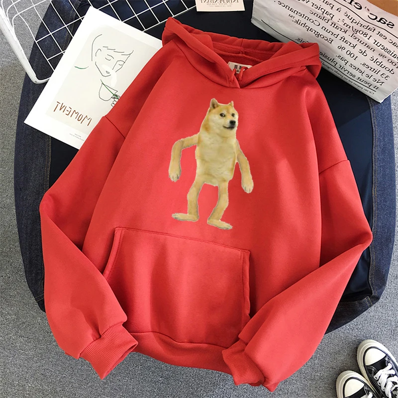 

Thin Shiba Inu funny Hoodies Sweatshirt Women emaciated Anime Hoodie student Pullover Harajuku Kpop moletom feminino