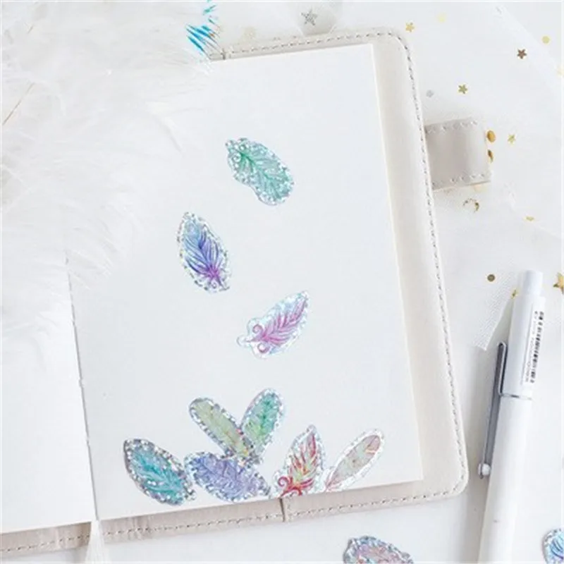 100 шт./упак. Красивая сказочная мечтательная Лазерная Марля наклейки для детей