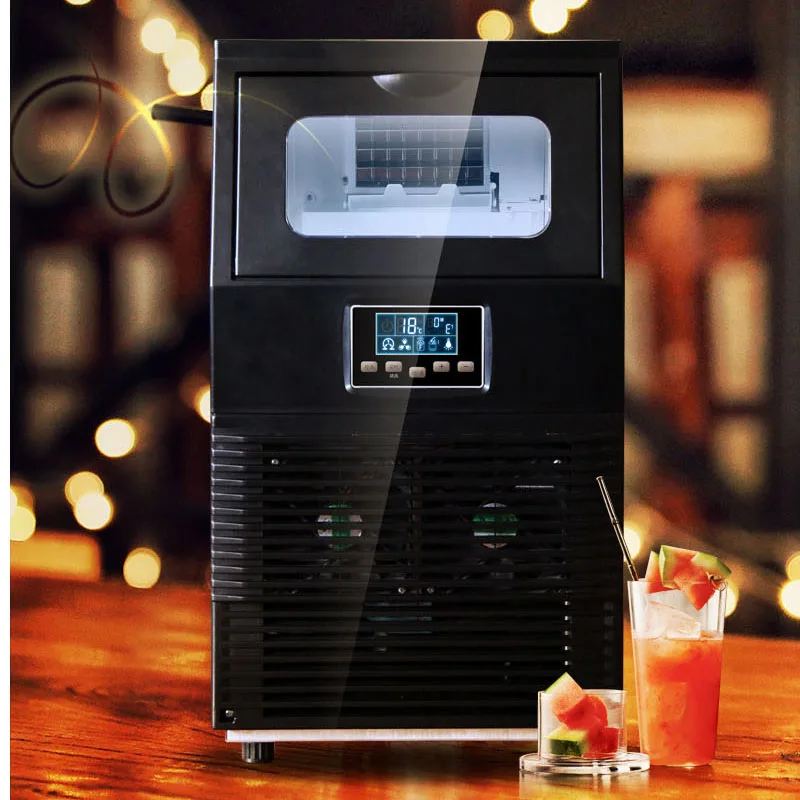 40 кг/24 ч коммерческая электрическая льдогенератор бытовая круглая машина для