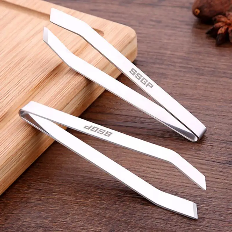 1 PC Stainless Steel Appliance Tweezers Fish Bone Chicken Feather Pig Hair Removal Pliers Seafood Picking Kitchen Supplies Tools