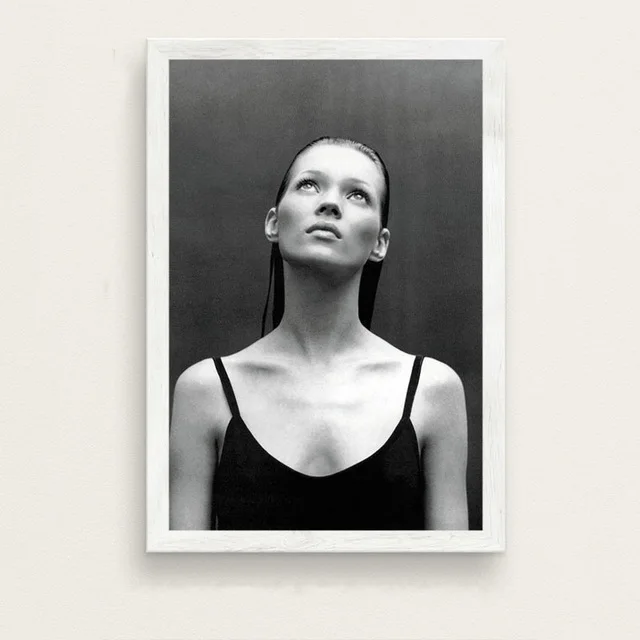 5 Kate Moss супер модель звезда Мода сексуальная B& W художественная живопись Шелковый Холст плакат настенный домашний декор - Цвет: 5