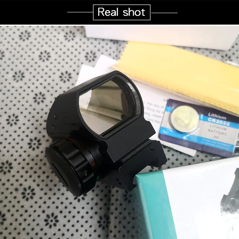 

Tactical Reflex Red Green Laser Reticle Holographic Red Dot Sight Scope Airgun Accessories Hunting 11mm/20mm Rail Mount AK Rifle