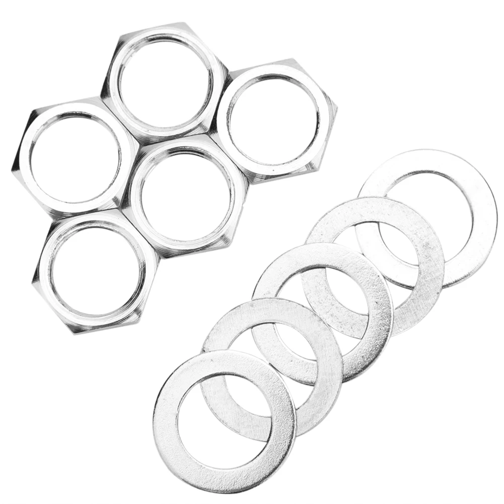 

3/8 inch Guitar Bass Socket Nut Gasket Electric Box Guitar Jack Connector Washer Nuts Set Musical Instruments Accessories