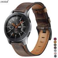 genuine leather band for samsung galaxy watch 3 45mm46mmgear s3 frontier 22mm bracelet huawei watch gt 2 2e pro 46 mm strap