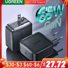 UGREEN USB Charger Type C GaN 65W PD Charger for Notebook Fast Quick 3.0 4.0 Charger for Xiaomi Huawei Apple Tablet Charger